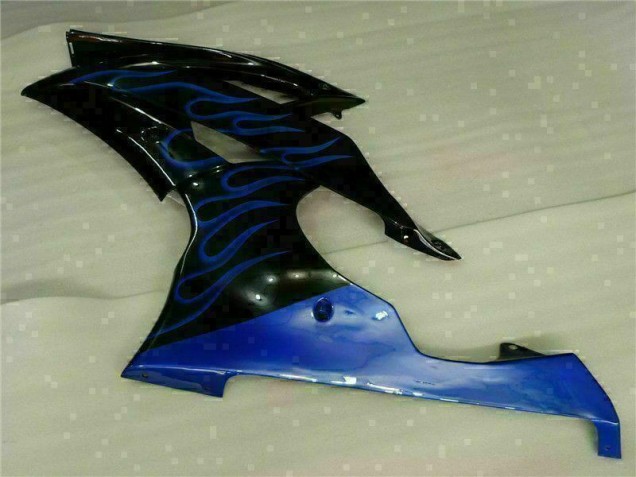 Azul Chama Preto Carenagem R6 2008-2016 Azul Chama Preto Carenagem R6 2008-2016