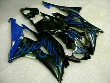 Azul Chama Preto Carenagem R6 2008-2016