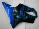 Azul Chamas Carenagem CBR 600 F4i 2001-2003 Azul Chamas Carenagem CBR 600 F4i 2001-2003
