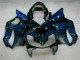 Azul Chamas Carenagem CBR 600 F4i 2001-2003 Azul Chamas Carenagem CBR 600 F4i 2001-2003