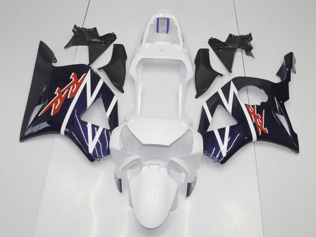 Azul Escuro Branco Carenagem CBR 900RR 954 2002-2003 Azul Escuro Branco Carenagem CBR 900RR 954 2002-2003