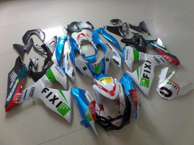 Azul Fixi Carenagem GSXR 1000 K9 2009-2016