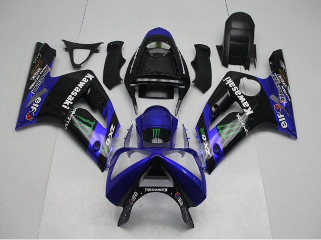 Azul Monster Carenagem ZX6R 2003-2004 Azul Monster Carenagem ZX6R 2003-2004