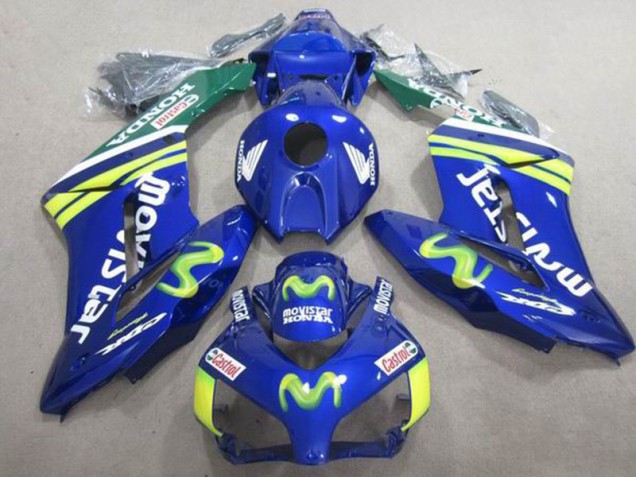 Azul Movistar Castrol Carenagem CBR 1000RR 2004-2005 Azul Movistar Castrol Carenagem CBR 1000RR 2004-2005