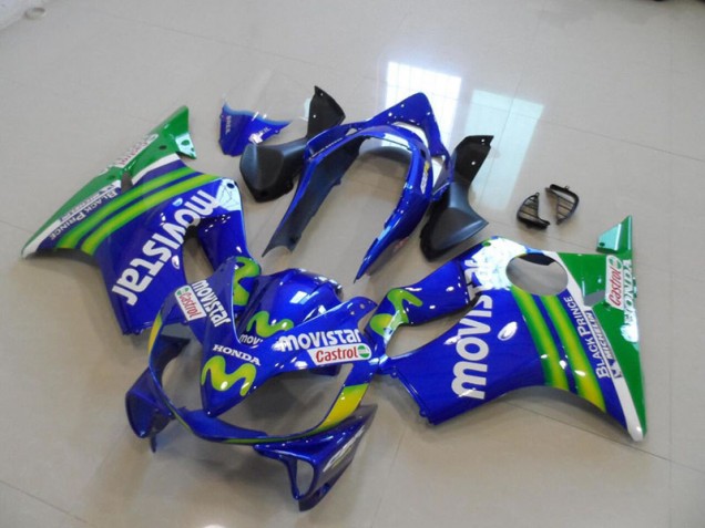 Azul Movistar Castrol Carenagem CBR 600 F4i 2004-2007