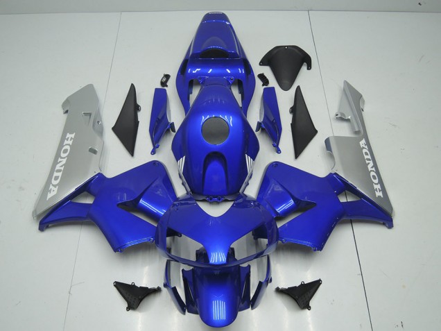 Azul Prata Carenagem CBR 600RR 2003-2004 Azul Prata Carenagem CBR 600RR 2003-2004