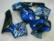 Azul & Prata Chama Carenagem CBR 600RR 2003-2004 Azul & Prata Chama Carenagem CBR 600RR 2003-2004