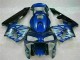 Azul & Prata Chama Carenagem CBR 600RR 2003-2004 Azul & Prata Chama Carenagem CBR 600RR 2003-2004