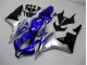 Azul Prata Preto Carenagem CBR 600RR 2007-2008 Azul Prata Preto Carenagem CBR 600RR 2007-2008