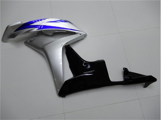 Azul Prata Preto Carenagem CBR 600RR 2007-2008 Azul Prata Preto Carenagem CBR 600RR 2007-2008