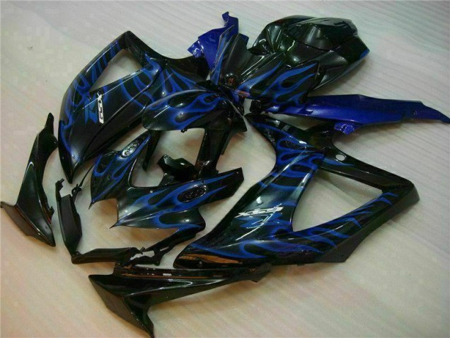 Azul Preto Abs Kits Completos Carenagem GSXR 600 / 750 K8 2008-2010 Azul Preto Abs Kits Completos Carenagem GSXR 600 / 750 K8 2008-2010