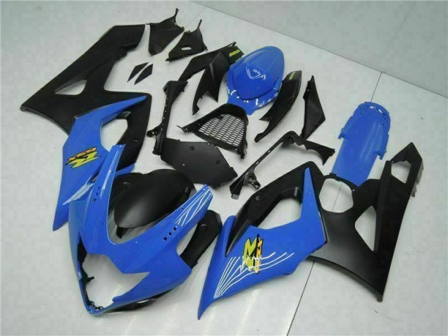Azul Preto Abs Plástico GSXR 1000 K5 2005-2006 Azul Preto Abs Plástico GSXR 1000 K5 2005-2006