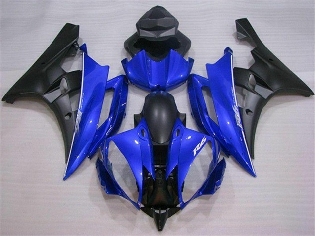 Azul Preto Abs Plástico R6 2006-2007 Azul Preto Abs Plástico R6 2006-2007
