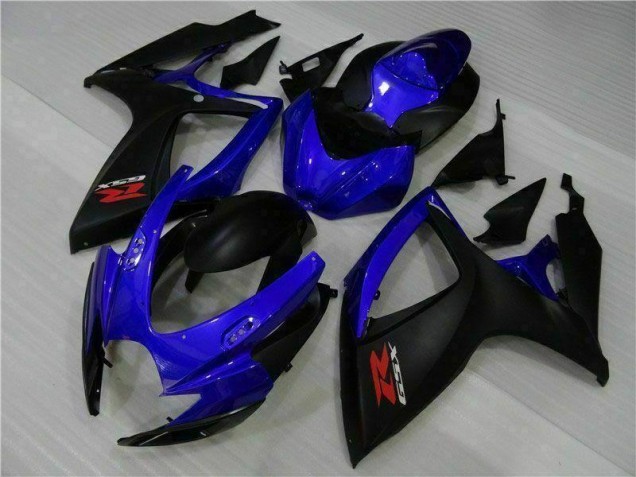 Azul Preto Carenagem & Plástico GSXR 600 / 750 K6 2006-2007 Azul Preto Carenagem & Plástico GSXR 600 / 750 K6 2006-2007