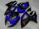 Azul Preto Carenagem & Plástico GSXR 600 / 750 K6 2006-2007 Azul Preto Carenagem & Plástico GSXR 600 / 750 K6 2006-2007