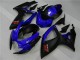 Azul Preto Carenagem & Plástico GSXR 600 / 750 K6 2006-2007 Azul Preto Carenagem & Plástico GSXR 600 / 750 K6 2006-2007