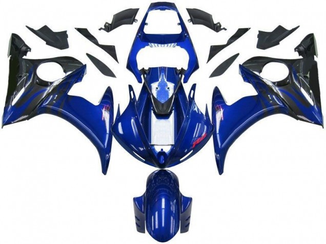 Azul Preto Carenagem & Plástico R6 2003-2005 Azul Preto Carenagem & Plástico R6 2003-2005