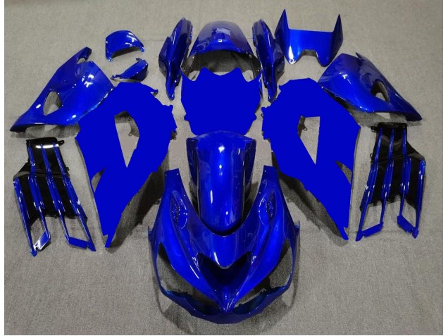 Azul Preto Carenagem ZX14R ZZR 1400 2012-2021 Azul Preto Carenagem ZX14R ZZR 1400 2012-2021