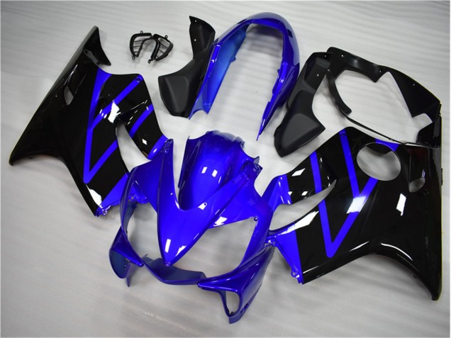 Azul Preto Kit Carenagem CBR 600 F4i 2004-2007 Azul Preto Kit Carenagem CBR 600 F4i 2004-2007