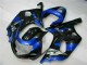 Azul Preto Kit Carenagem GSXR 600 / 750 K1 K2 K3 2001-2003