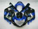 Azul Preto Kit Carenagem GSXR 600 / 750 K1 K2 K3 2001-2003