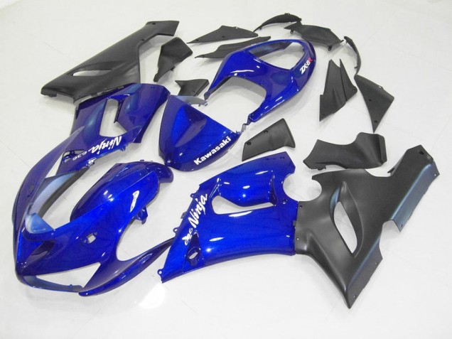 Azul Preto Kit Carenagem ZX6R 2005-2006