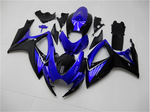 Azul Preto Kits Completo Carenagem GSXR 600 / 750 K6 2006-2007 Azul Preto Kits Completo Carenagem GSXR 600 / 750 K6 2006-2007