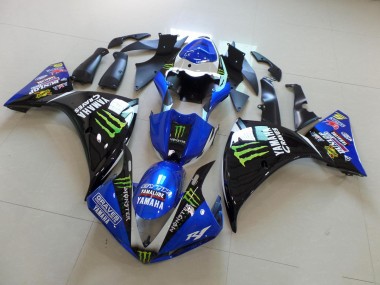 Azul Preto Monster Abs Kit Completos Carenagem R1 2012-2014