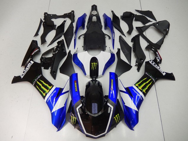 Azul Preto Monster Carenagem R1 2015-2019 Azul Preto Monster Carenagem R1 2015-2019