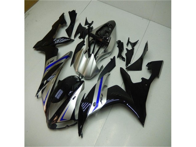 Azul Preto Prata Carenagem R1 2007-2008 Azul Preto Prata Carenagem R1 2007-2008