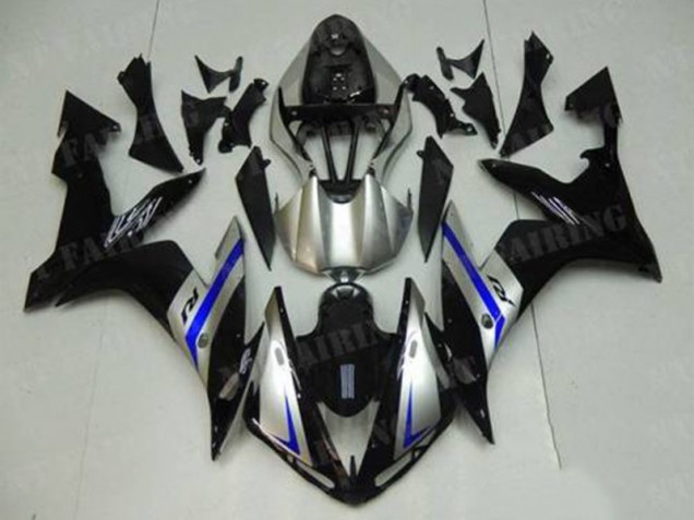 Azul Preto Prata Carenagem R1 2007-2008 Azul Preto Prata Carenagem R1 2007-2008