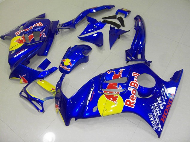 Azul Red Bull Carenagem CBR 600 F3 1995-1998 Azul Red Bull Carenagem CBR 600 F3 1995-1998