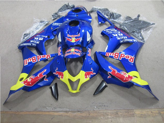 Azul Red Bull Carenagem CBR 600RR 2007-2008 Azul Red Bull Carenagem CBR 600RR 2007-2008