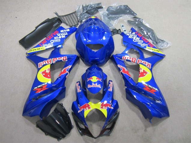 Azul Red Bull Carenagem GSXR 1000 K7 2007-2008 Azul Red Bull Carenagem GSXR 1000 K7 2007-2008