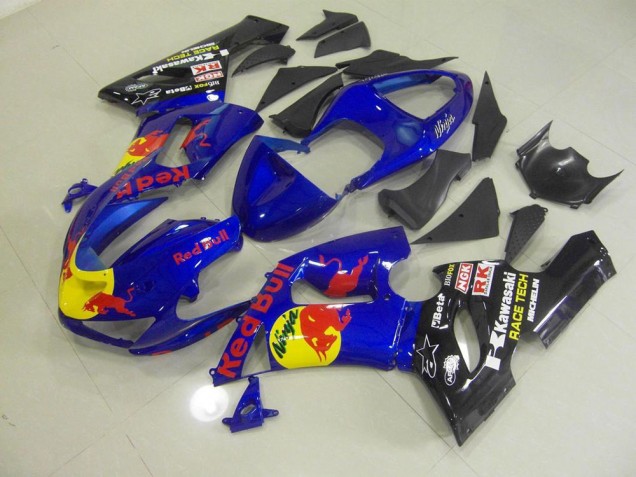 Azul Red Bull Carenagem ZX6R 2005-2006 Azul Red Bull Carenagem ZX6R 2005-2006