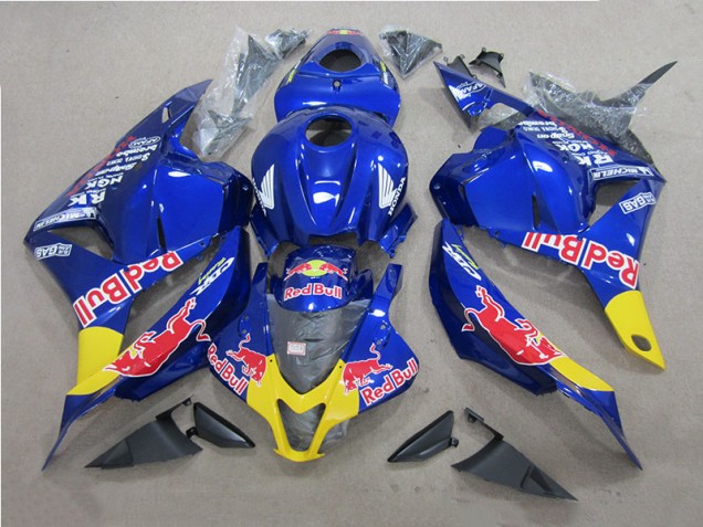 Azul Red Bull Kit Carenagem CBR 600RR 2009-2012 Azul Red Bull Kit Carenagem CBR 600RR 2009-2012