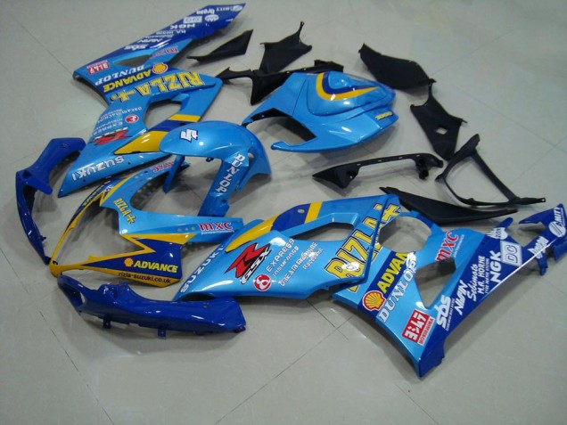Azul Rizla Carenagem GSXR 1000 K5 2005-2006 Azul Rizla Carenagem GSXR 1000 K5 2005-2006