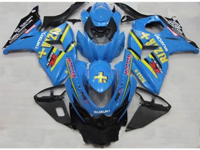 Azul Rizla Hopper Carenagem GSXR 1000 K9 2009-2016