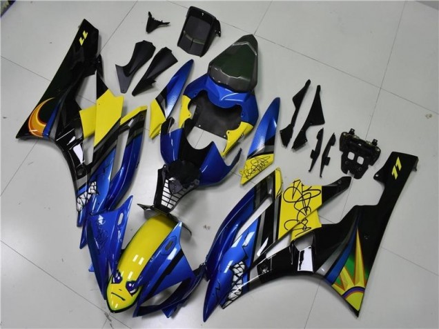 Azul Tubarão Carenagem R6 2006-2007 Azul Tubarão Carenagem R6 2006-2007