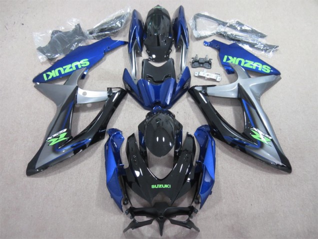 Azul Verde Decalque Carenagem GSXR 600 K8 2008-2010