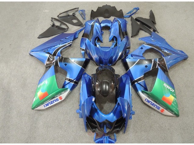 Azul Verde JOMO Carenagem GSXR 1000 K9 2009-2016