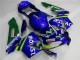 Azul Verde Movistar Castrol Carenagem CBR 600RR 2003-2004 Azul Verde Movistar Castrol Carenagem CBR 600RR 2003-2004