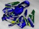 Azul Verde Movistar Castrol Carenagem CBR 600RR 2003-2004 Azul Verde Movistar Castrol Carenagem CBR 600RR 2003-2004
