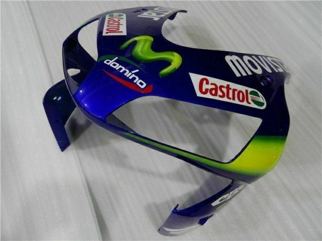 Azul Verde Movistar Castrol Carenagem CBR 600RR 2003-2004 Azul Verde Movistar Castrol Carenagem CBR 600RR 2003-2004