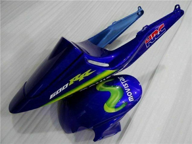 Azul Verde Movistar Castrol Carenagem CBR 600RR 2003-2004 Azul Verde Movistar Castrol Carenagem CBR 600RR 2003-2004