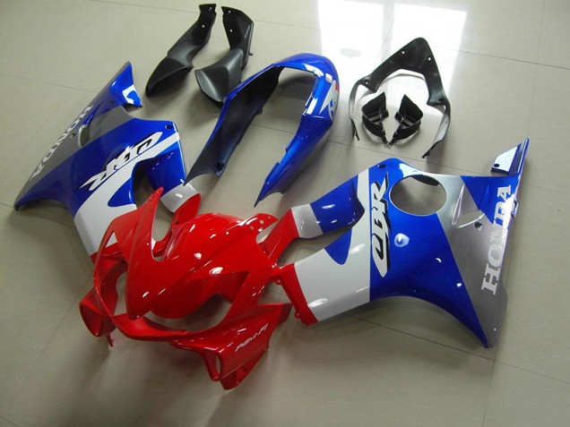 Azul Vermelho Carenagem CBR 600 F4i 2004-2007 Azul Vermelho Carenagem CBR 600 F4i 2004-2007