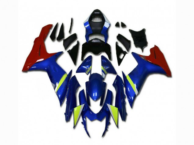 Azul Vermelho Carenagem GSXR 600 / 750 K11 2011-2021 Azul Vermelho Carenagem GSXR 600 / 750 K11 2011-2021