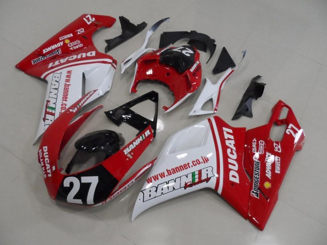 Bandeira 27 Carenagem Ducati 848 1098 1198 2007-2014 Bandeira 27 Carenagem Ducati 848 1098 1198 2007-2014