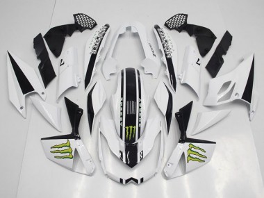 Branco Abs Kits Completos Carenagem Z1000 2007-2009