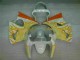 Branco Amarelo Chama Carenagem ZX6R 2000-2002